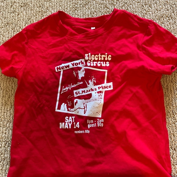 Small Red Electric Circus Tee Shirt - Picture 1 of 3